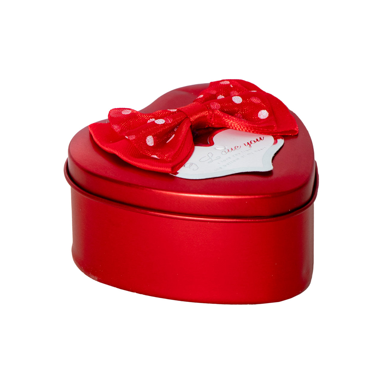 جعبه کادو فلزی طرح قلب سایز کوچک