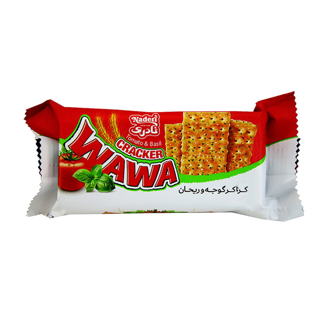 کراکر گوجه و ریحان واوا نادری 40 گرمی