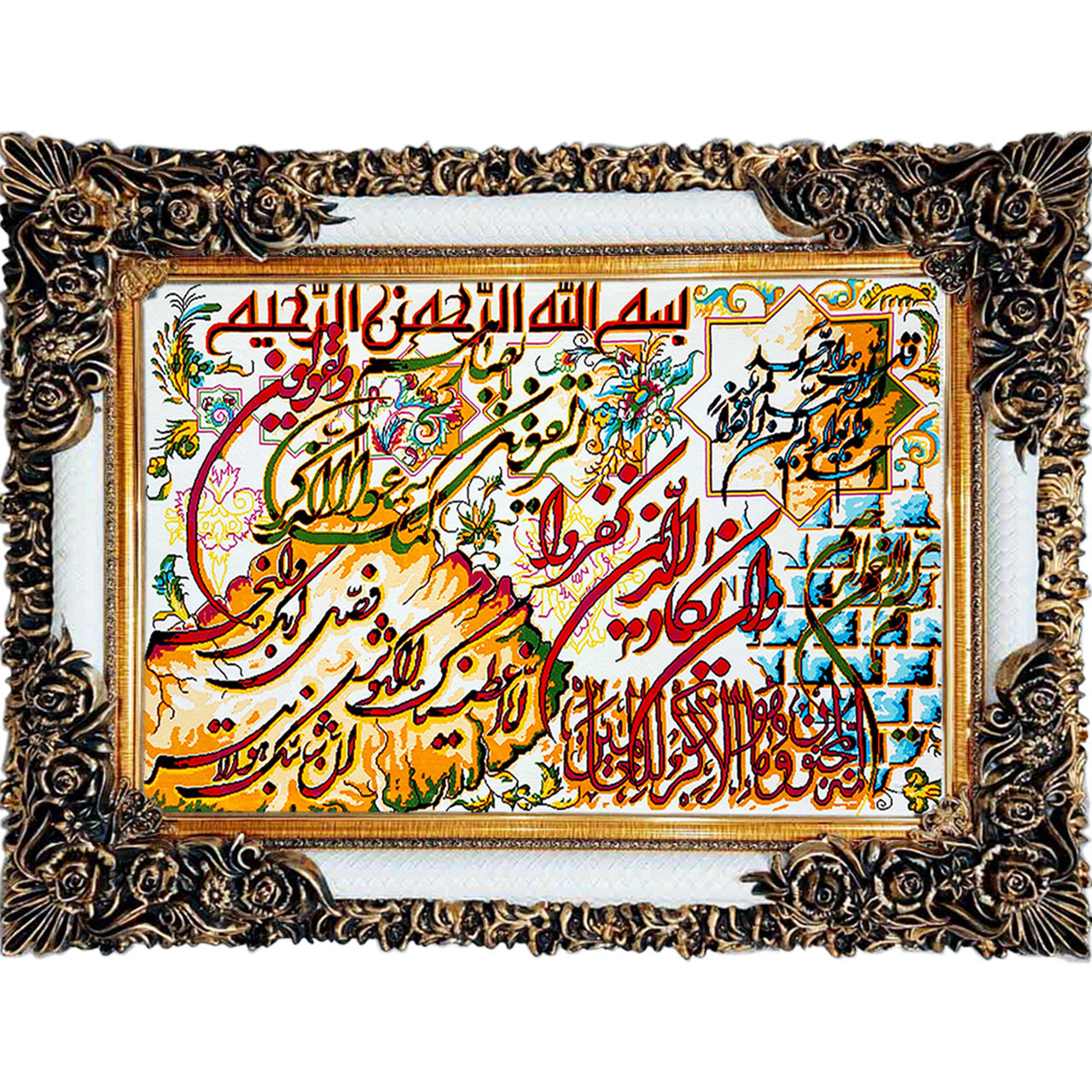 تابلو فرش چاپی طرح وان یکاد کد 15021 سایز 70×100 سانتی متری