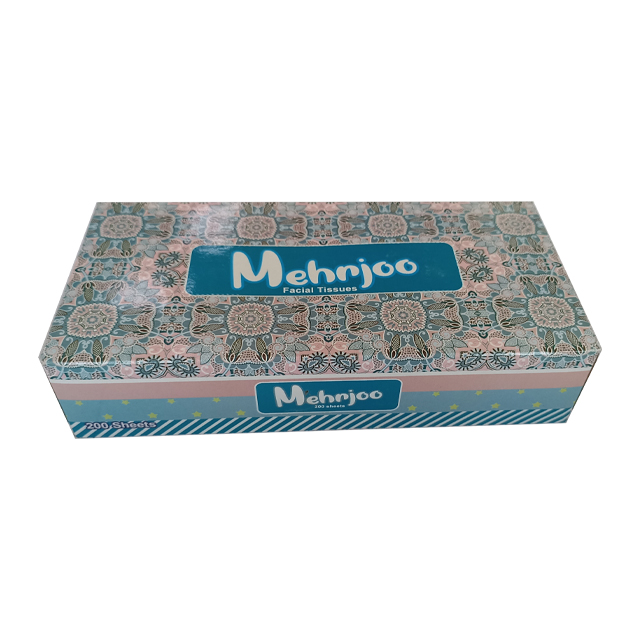 دستمال کاغذی جعبه ای مهرجو 200 برگی