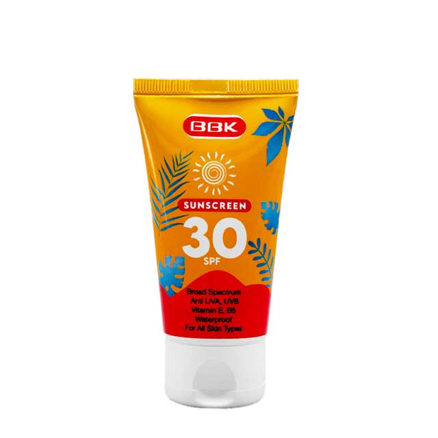 کرم ضد آفتاب بی رنگ ببک مدل 30 SPF حجم 50 میلی لیتری