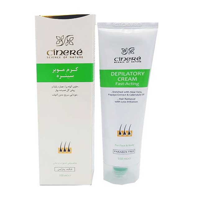 کرم موبر مخصوص صورت و بدن سینره 100 میلی لیتری