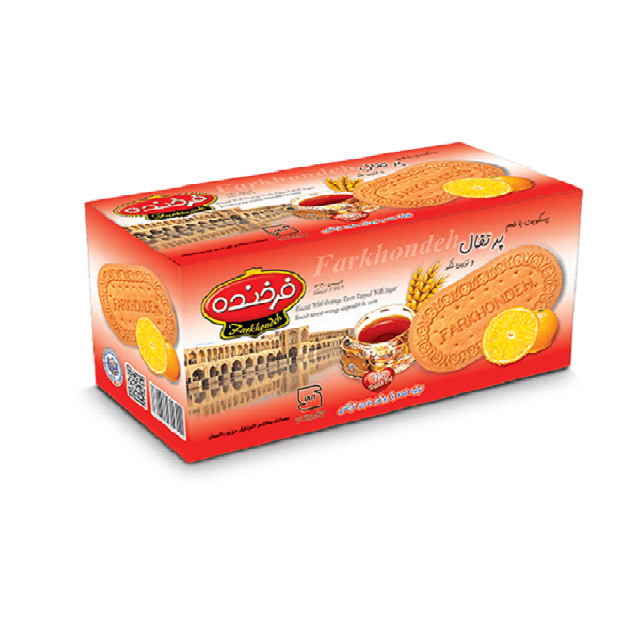 بیسکویت پرتقالی فرخنده 900 گرمی
