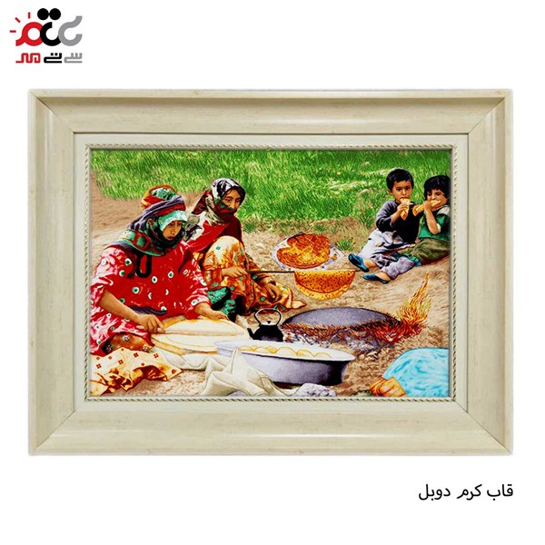 تابلو فرش طرح نان پزی کد 13317 سایز 70×50 سانتی متری