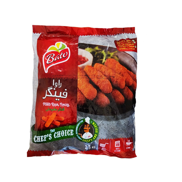 سیب زمینی نیمه آماده سوخاری باتو 2500 گرمی