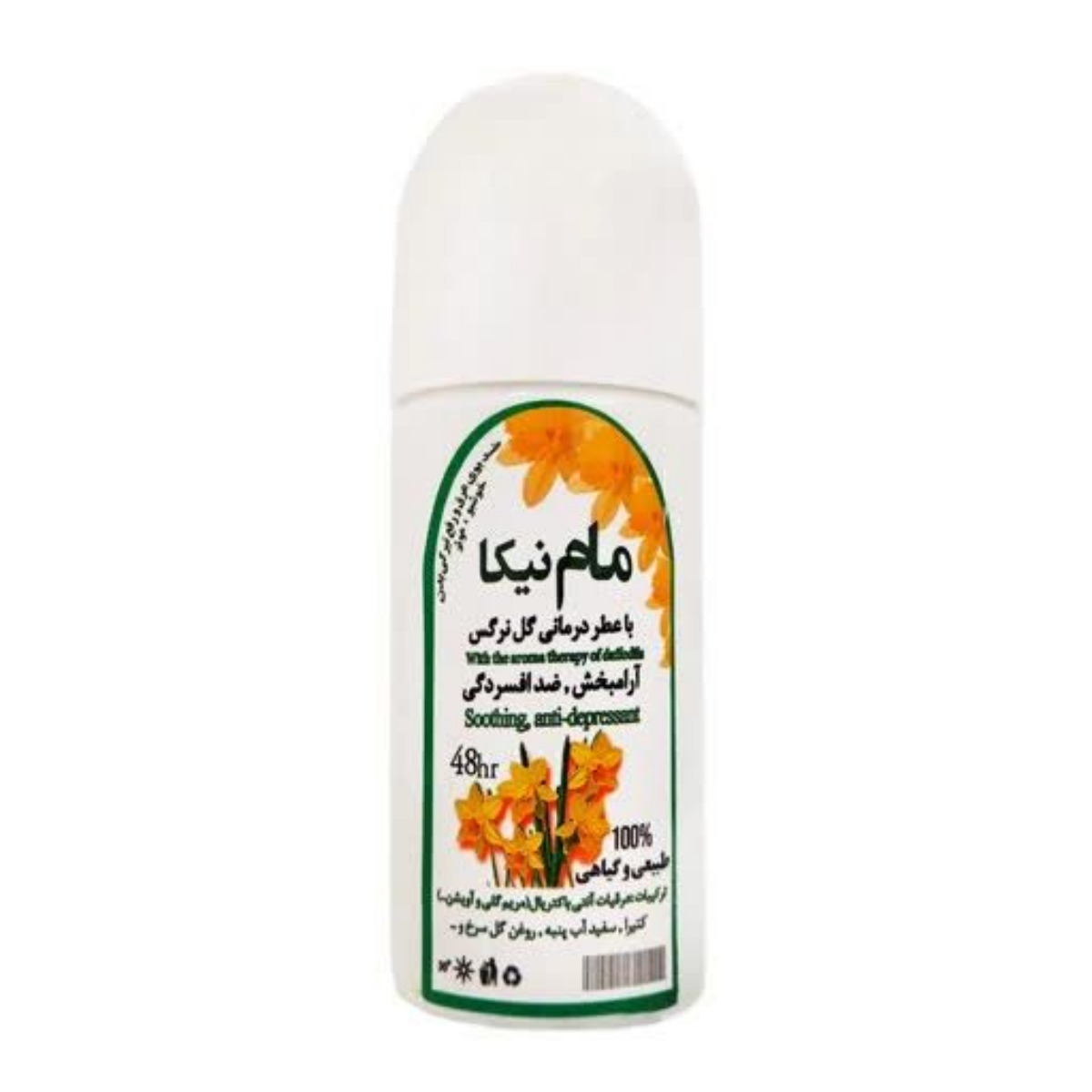 مام مایع رولی نیکا با رایحه گل نرگس حجم 95 میلی لیتری