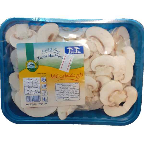 قارچ دکمه ای توتیا 400 گرمی