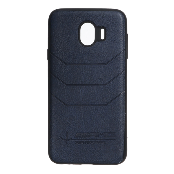 قاب طرح چرم AMG مدل Samsung Galaxy J4 / J400 - سرمه ای