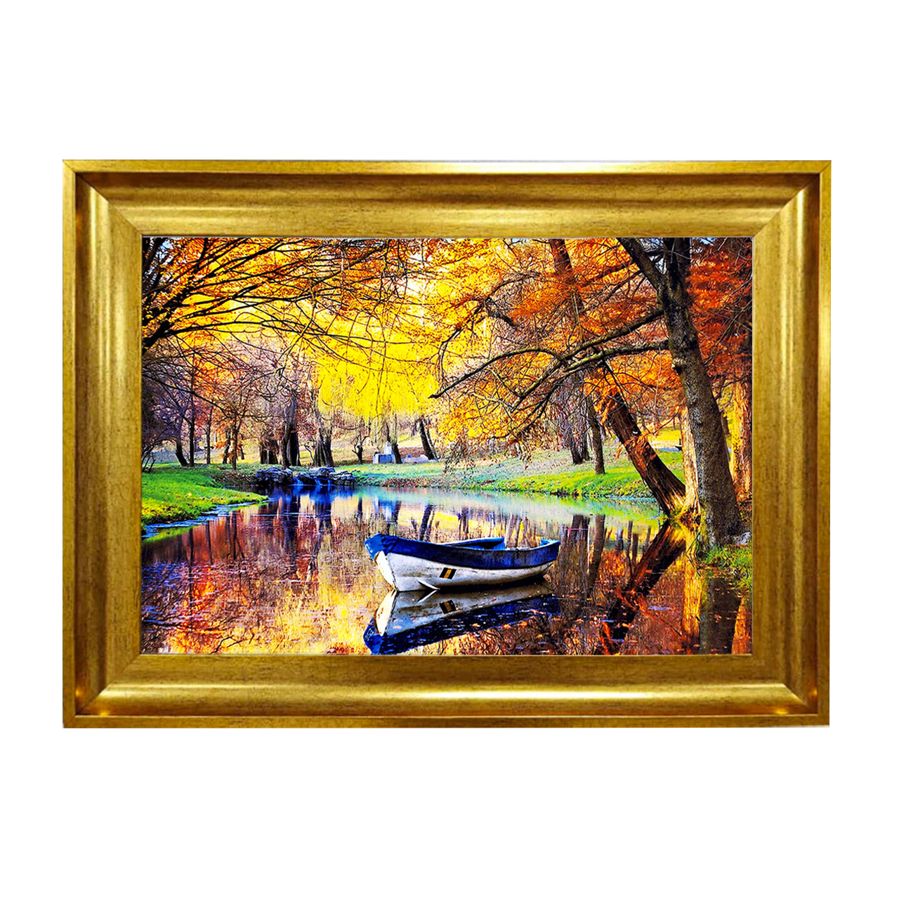 تابلو فرش چاپی طرح منظره کد 10016 سایز 50×50 سانتی متری