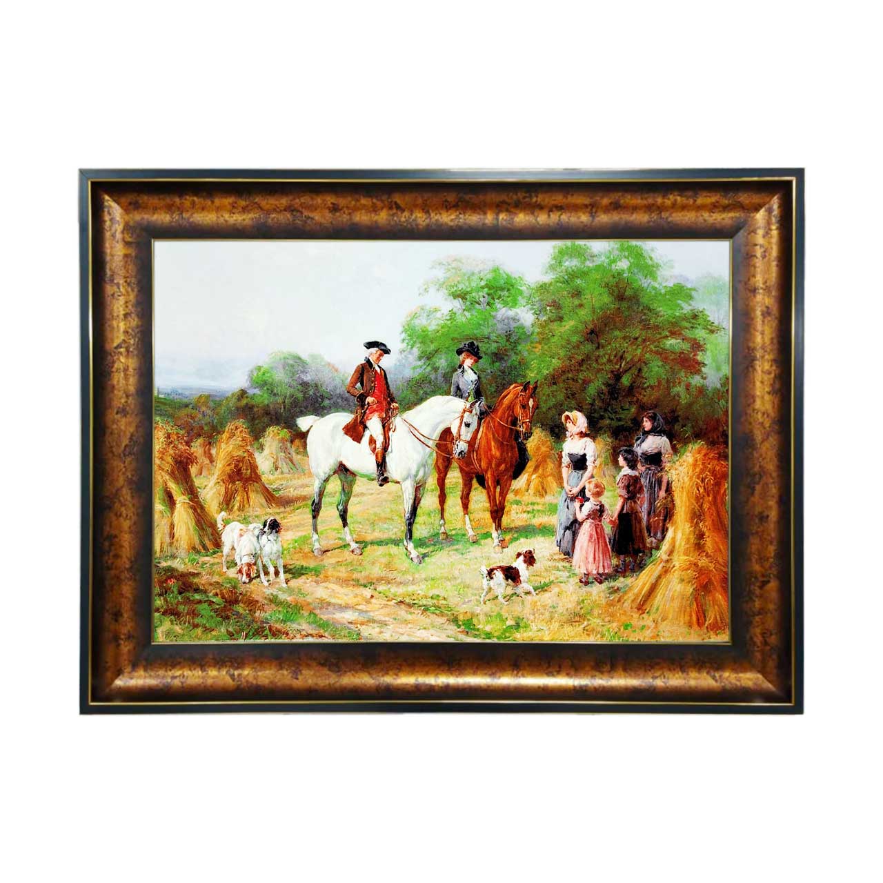 تابلو فرش چاپی طرح مزرعه کد 11078 سایز 50×35 سانتی متری