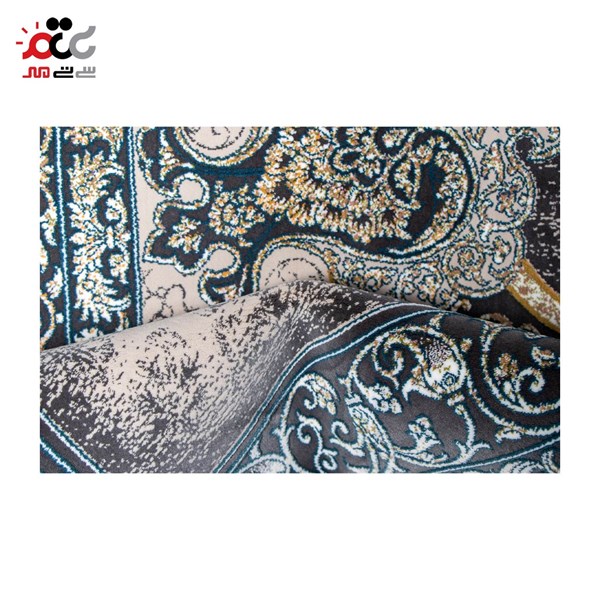 فرش ماشینی مدل پاریس نقره ای
