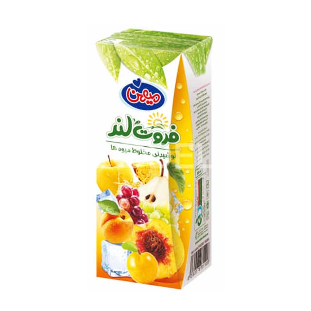 نوشیدنی مخلوط میوه های فروت لند میهن 200 میلی لیتری