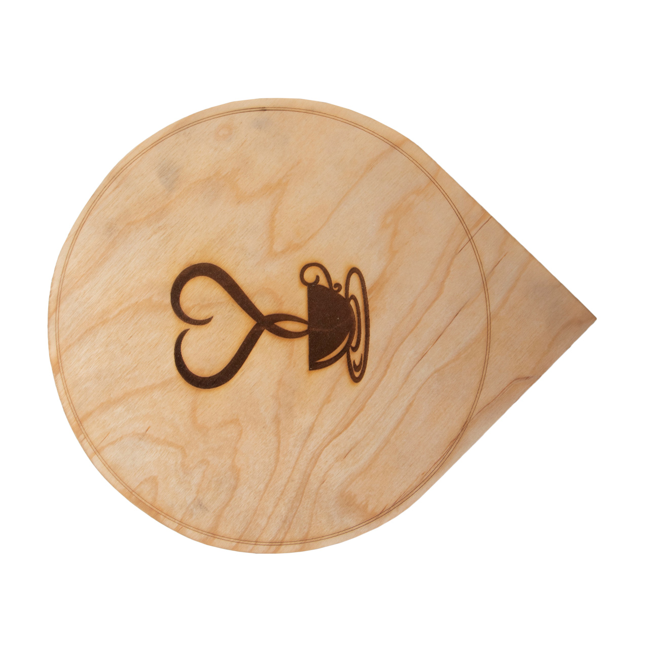 تخته سرو چوبی کلاسیک مدل گرد