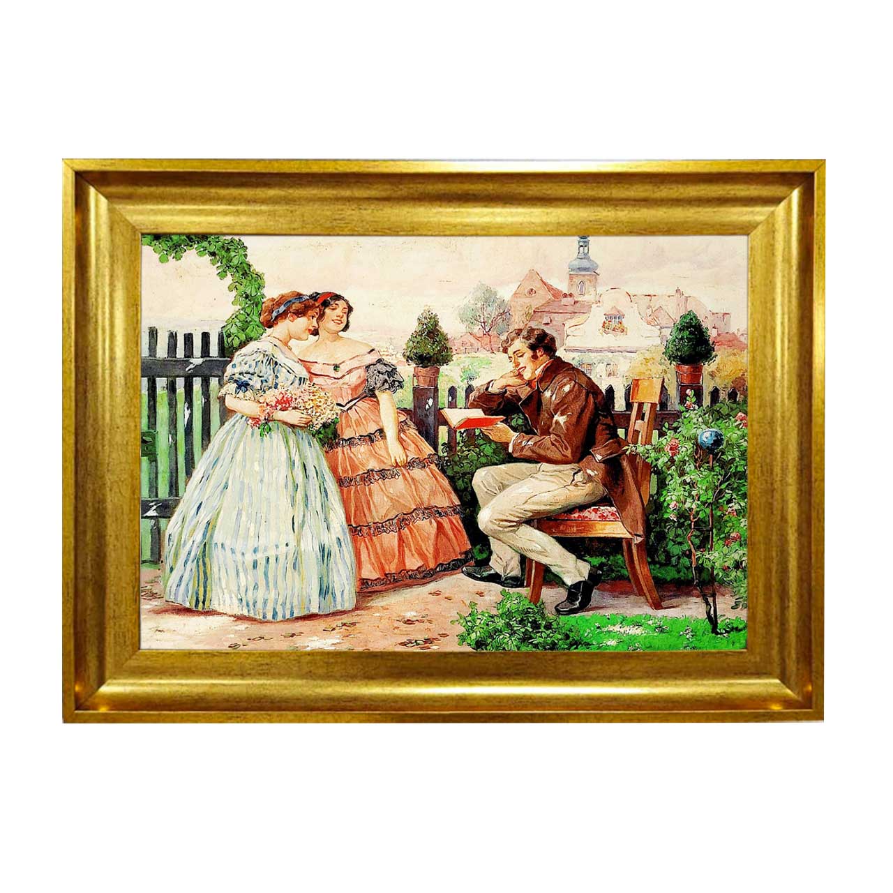 تابلو فرش چاپی طرح شاعر کد 11061 سایز 50×50 سانتی متری