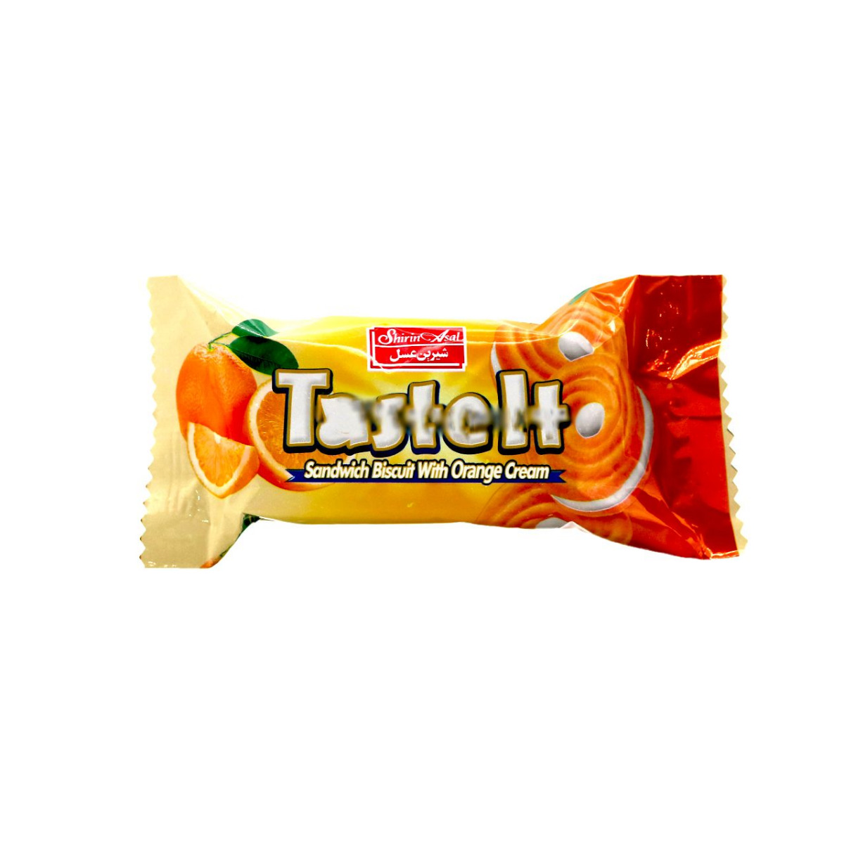 بیسکوییت کرمدار پرتقالی تست ایت شیرین عسل 30 گرمی