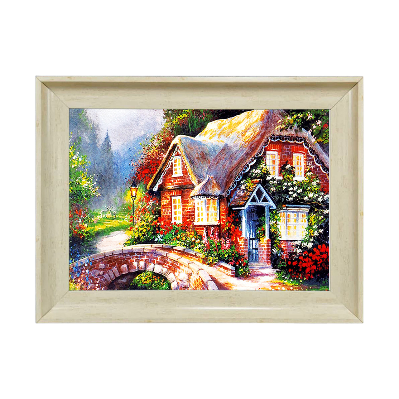 تابلو فرش طرح کلبه