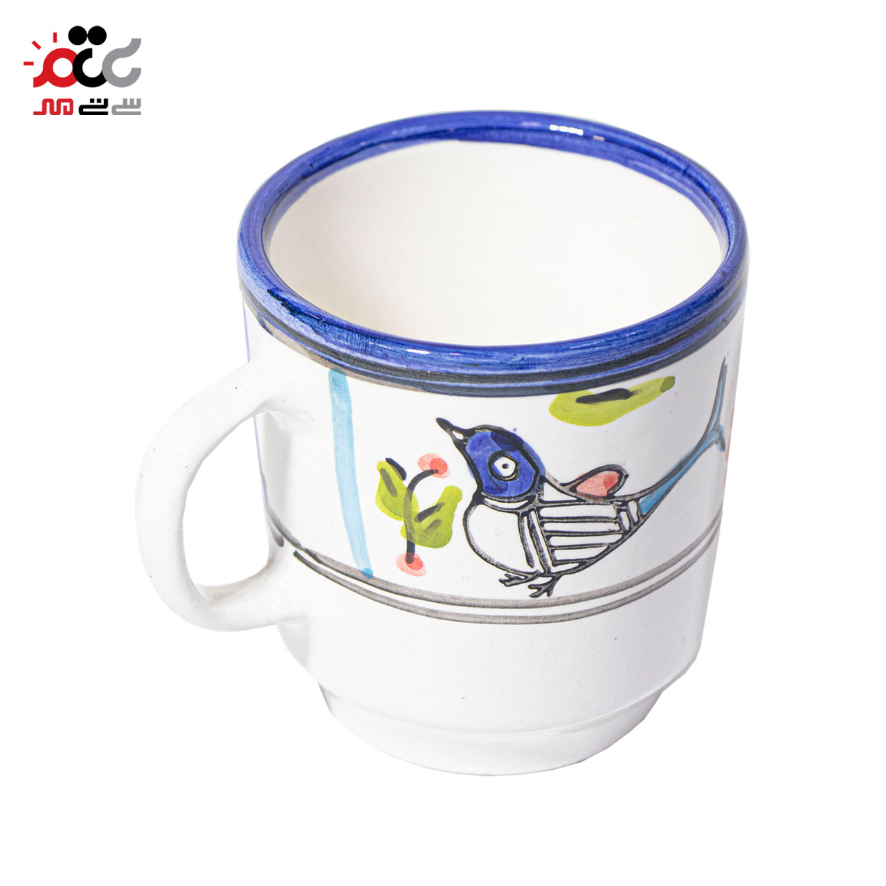 لیوان مدل مرغ رنگی 