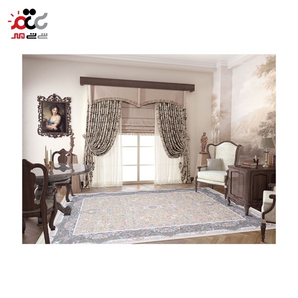 فرش ماشینی طرح بژ کد 1419