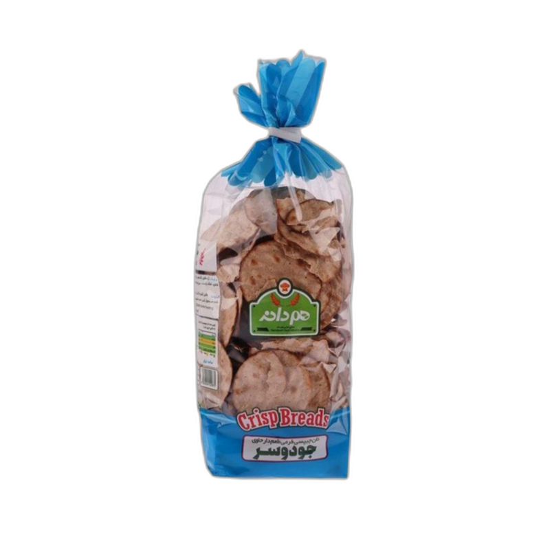 نان خشک چیپسی جو دو سر هم دانه 230 گرمی