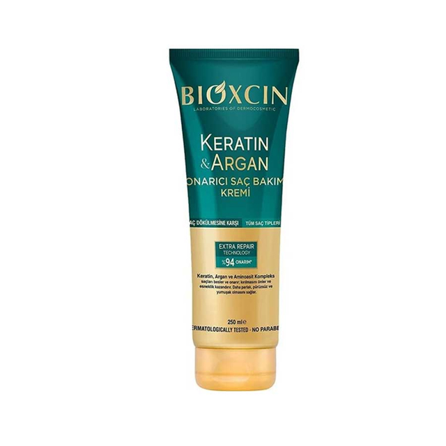 ماسک مو بیوکسین مدل keratin argan حجم 250 میلی لیتری