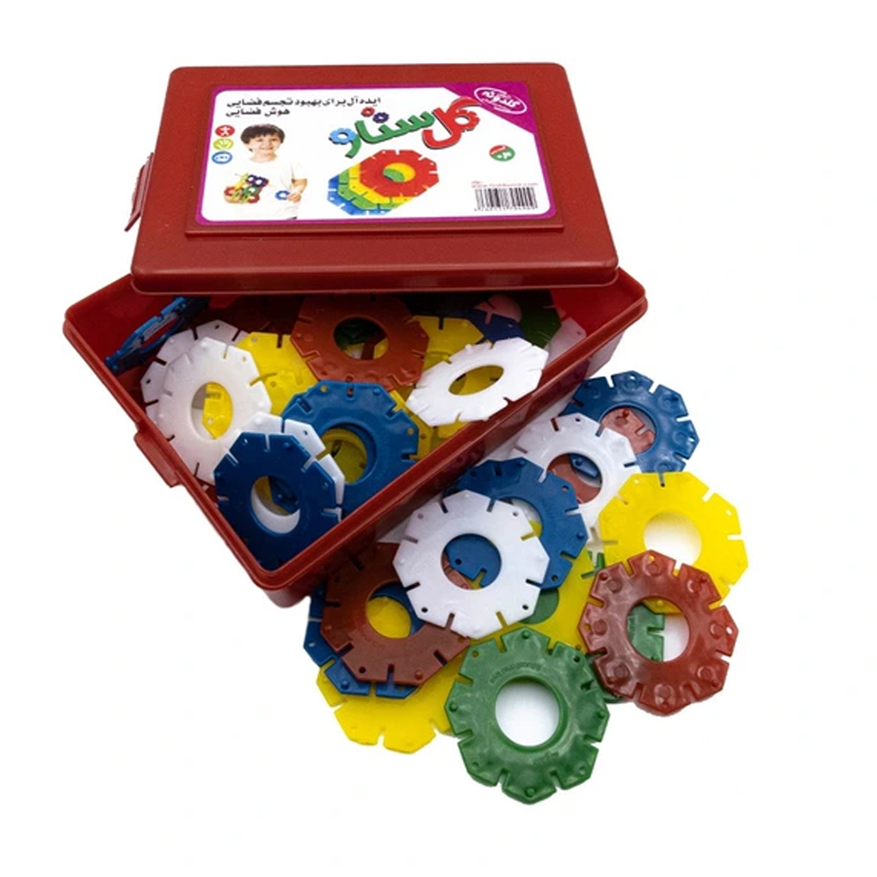 بازی فکری ساختنی گلدونه مدل گل ستاره ها