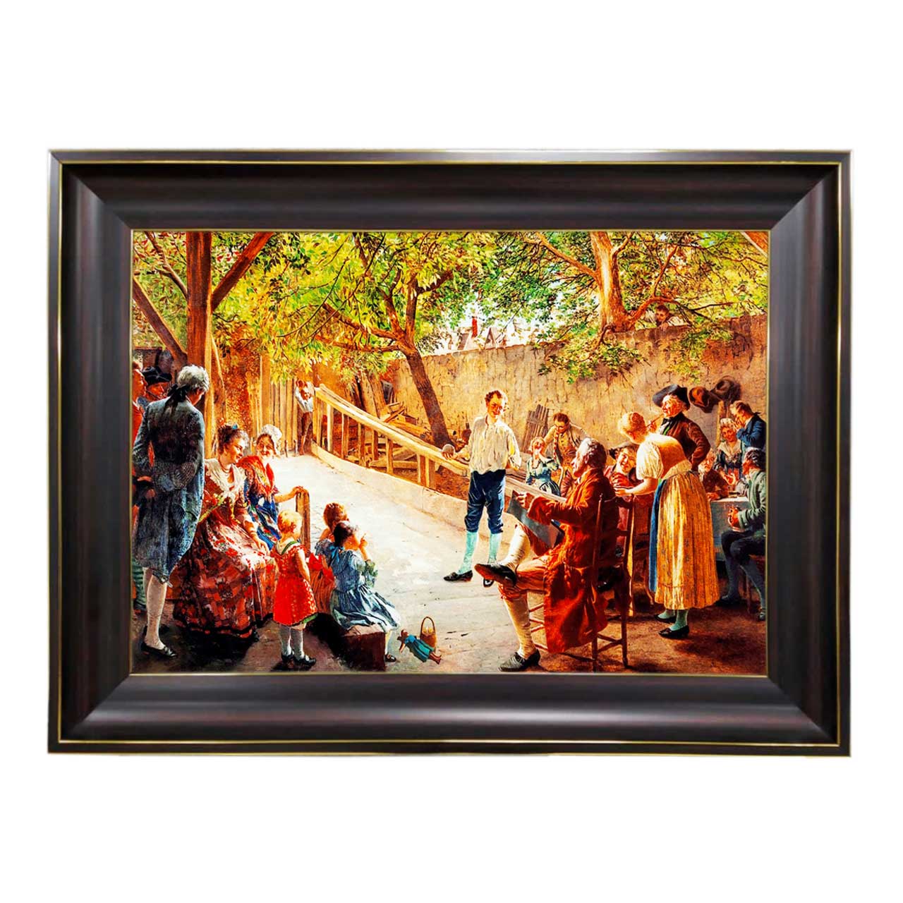 تابلو فرش چاپی طرح مهمانی کد 11082 سایز 60×40 سانتی متری