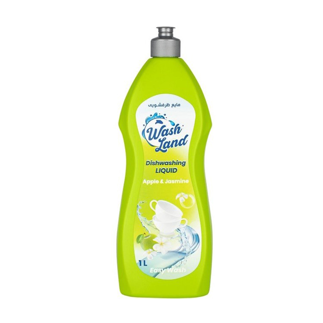 مایع ظرفشویی سبز با رایحه سیب سبز و گل یاس