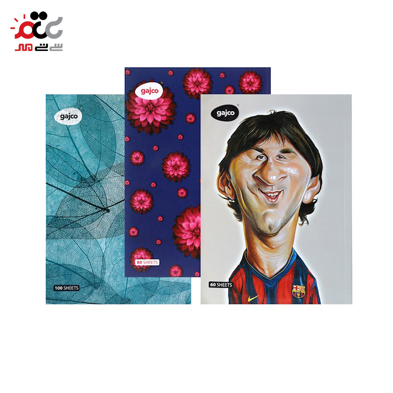 دفتر شکلاتی گاجکو 60 و 80 و 100 برگ