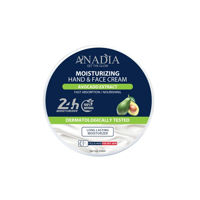 کرم مرطوب کننده آنادیا مدل آووکادو حجم 250 میلی لیتری