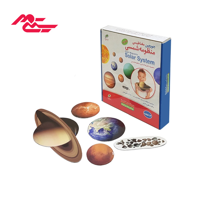 بازی آموزشی صنایع آموزشی مدل جورچین مغناطیسی منظومه شمسی کد 0318