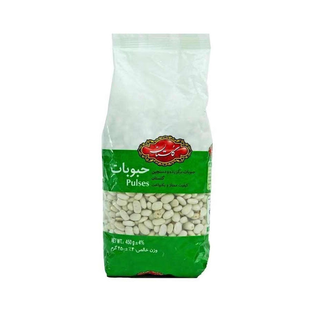 لوبیا سفید گلستان 450 گرمی
