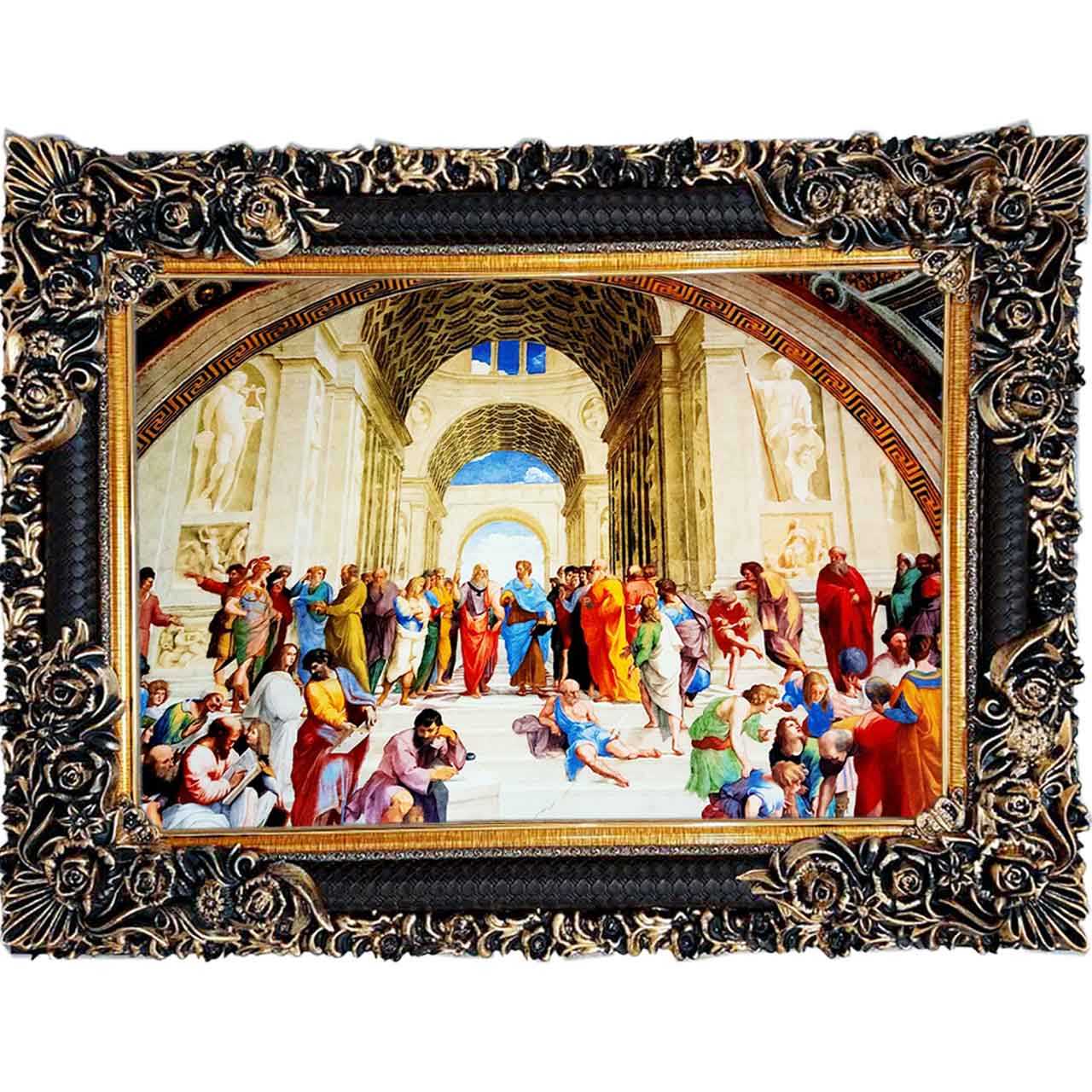 تابلو فرش چاپی طرح رم کد 11091 سایز 100×70 سانتی متری