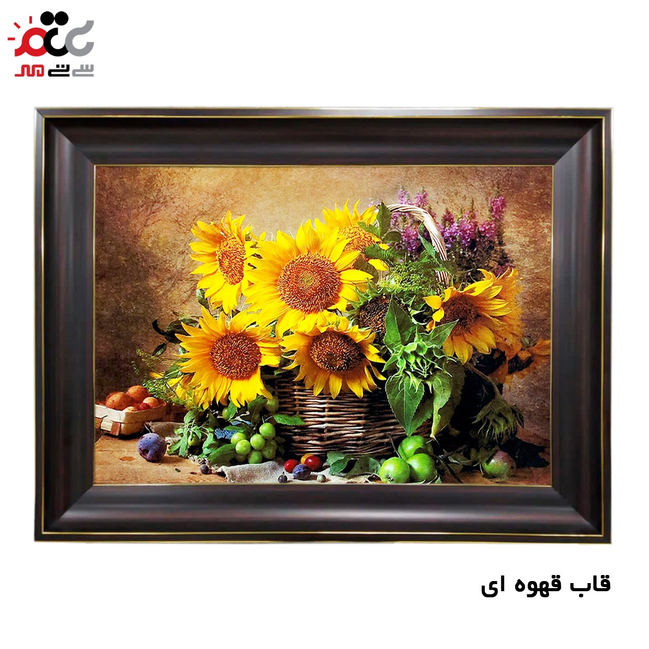 تابلو فرش چاپی طرح گل کد 12004 سایز 100×70 سانتی متری