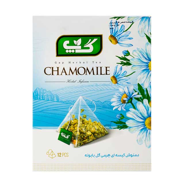 دمنوش کیسه ای گل بابونه گپ 12 عددی