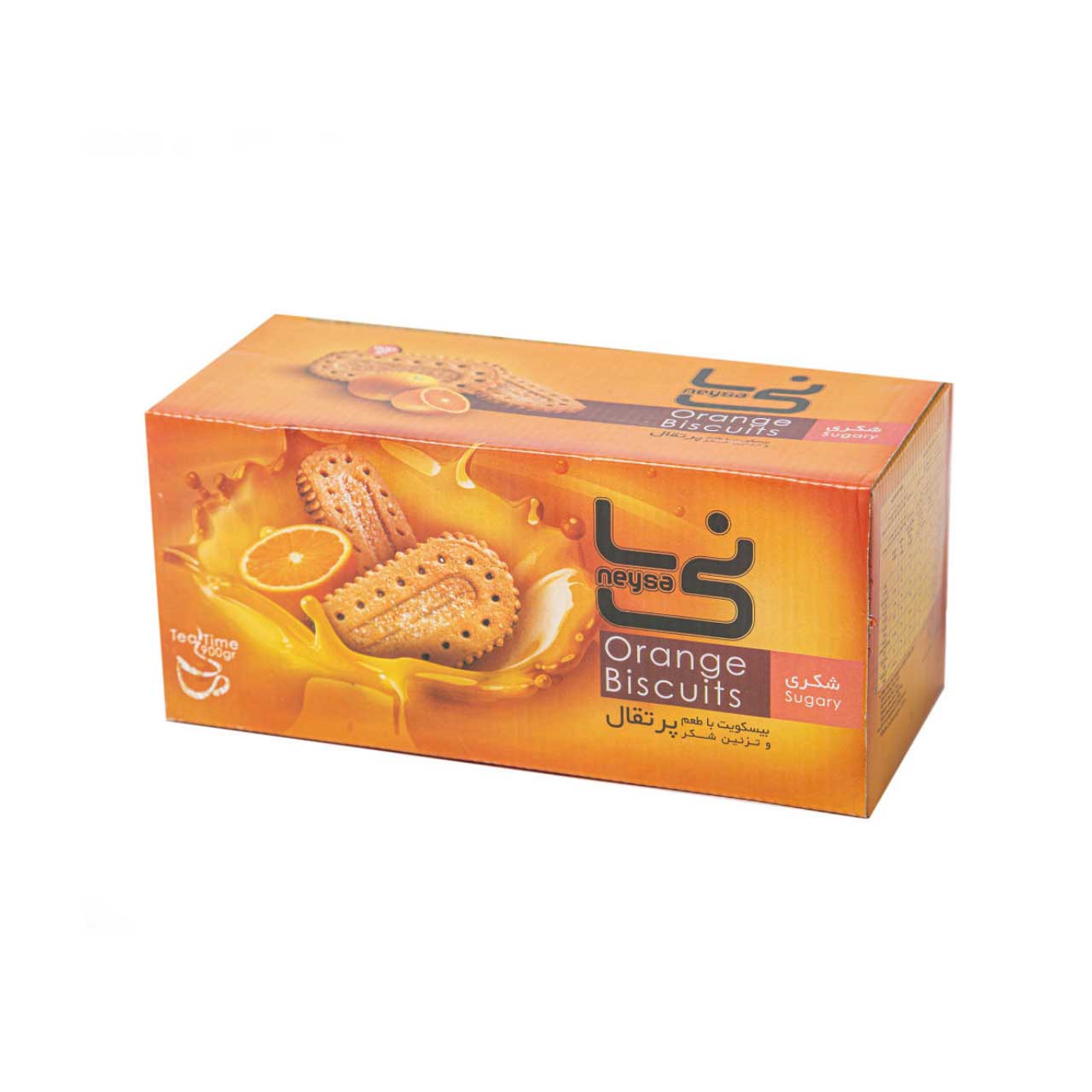 بیسکویت پرتقالی با تزئین شکر نی سا 900 گرمی