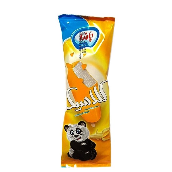 بستنی وانیلی با روکش موزی پاندا 60 گرمی