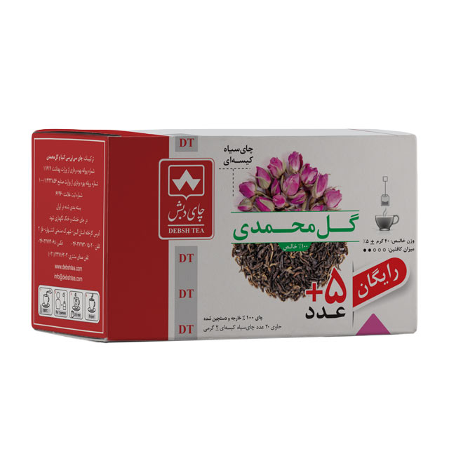 چای کیسه ای گل محمدی دبش 20 عددی