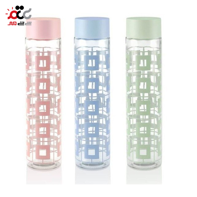 بطری آب استوانه ای لیمون  کد 1724 سایز بزرگ