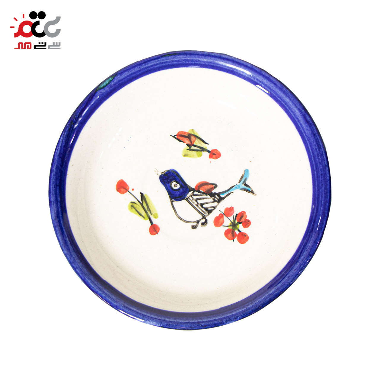 نعلبکی مدل مرغ رنگی