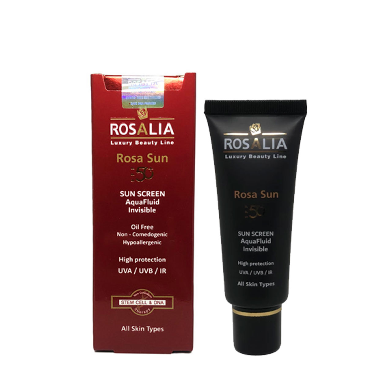 کرم ضد آفتاب بی رنگ رزالین 40 میلی لیتر