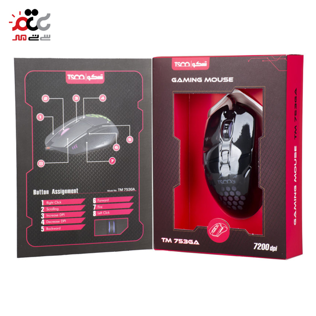 ماوس مخصوص بازی تسکو مدل TM 753 GA