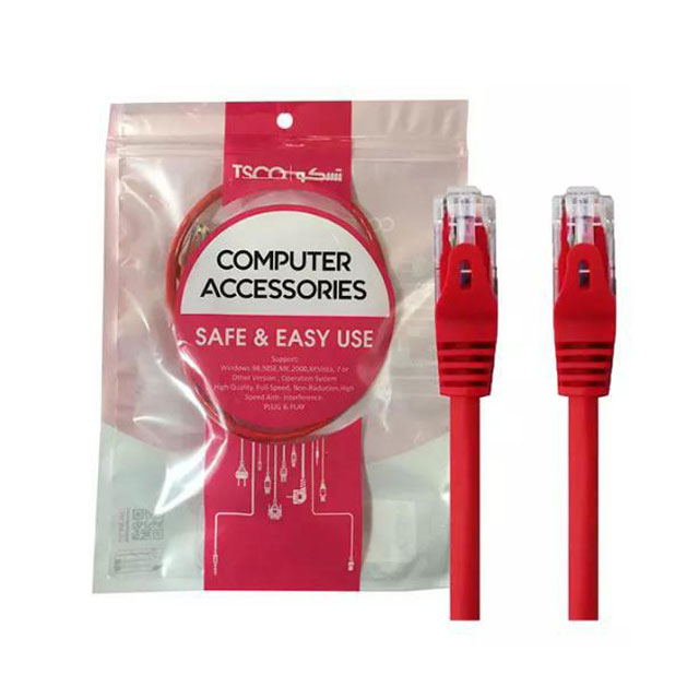 کابل شبکه CAT6E تسکو 1 متری 