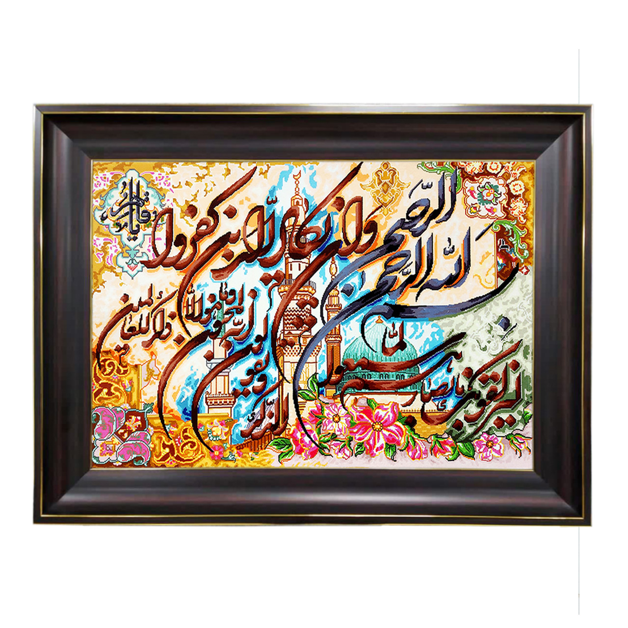 تابلو فرش چاپی طرح وان یکاد کد 15006 سایز 40×60 سانتی متری