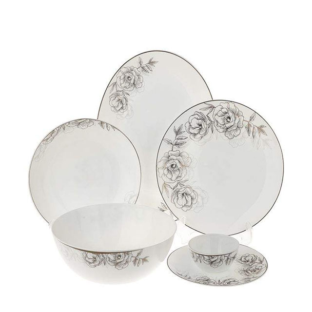 سرویس غذاخوری  آرکوپال 26 پارچه مورانو مدل ایال کلاسیک کد 009