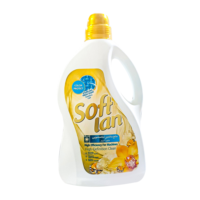 مایع لباسشویی آبی حاوی آنزیم سافتلن 3 لیتری