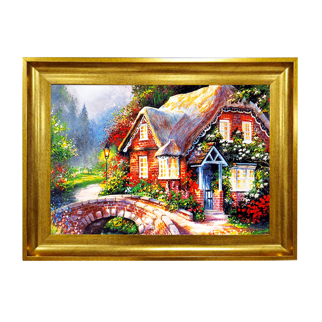 تابلو فرش طرح کلبه