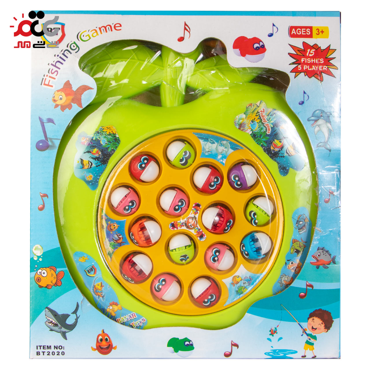 اسباب بازی ماهیگیری مدل BT2020 طرح سیب