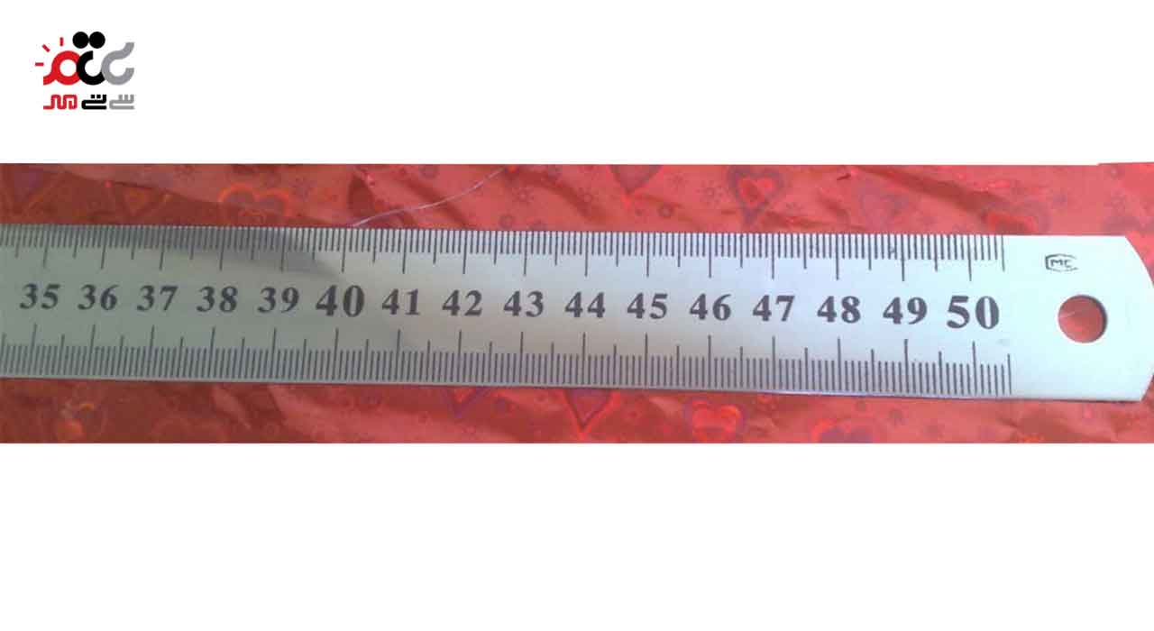 خط کش فلزی 50 سانتی متری کد 013