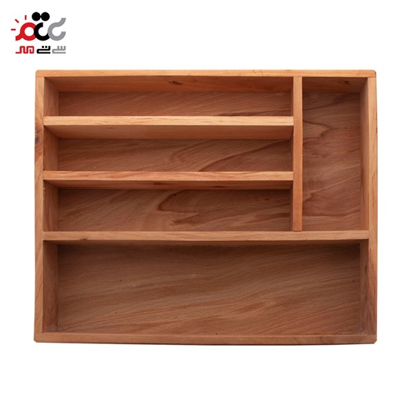 جا قاشقی چوبی کابینت مدل 5 خانه