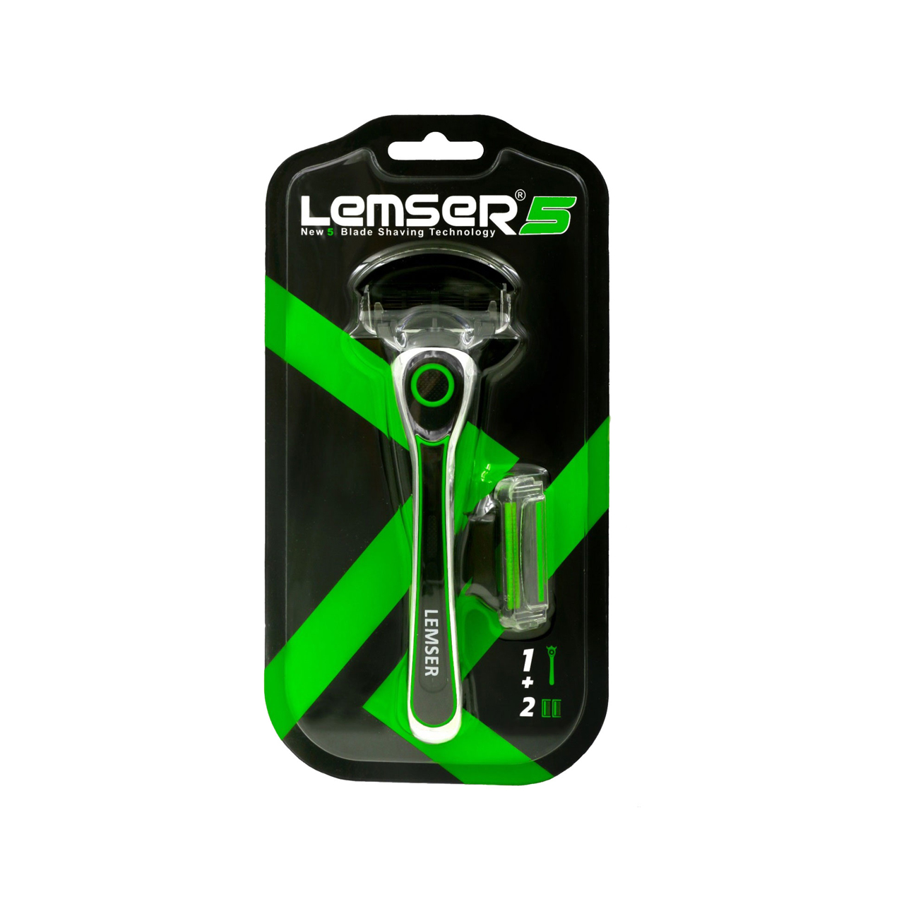 تیغ اصلاح پنج لبه قابل تعویض لمسر ۲+۱ عددی